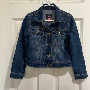 Childrens Place girls jean jacket. Size 5/6.